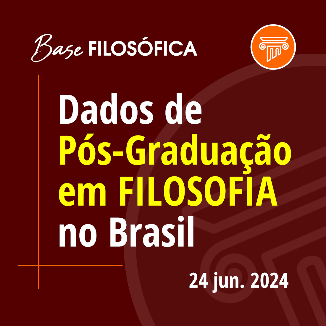 Dados da Pós-Graduação em Filosofia no Brasil