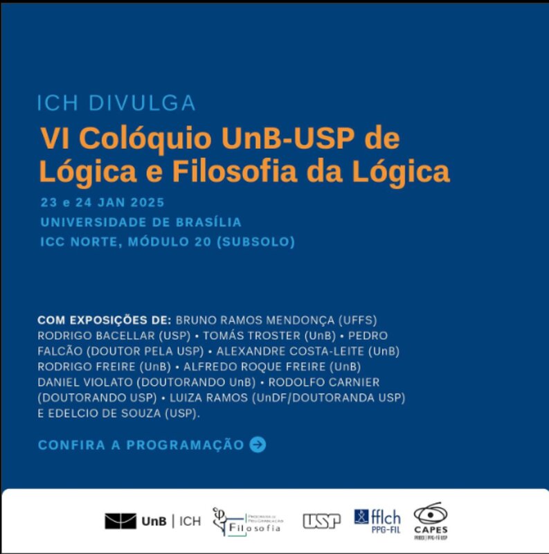 VI Colóquio UnB-USP de Lógica e Filosofia da Lógica