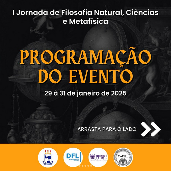 I Jornada de Filosofia Natural, Ciências e Metafísica