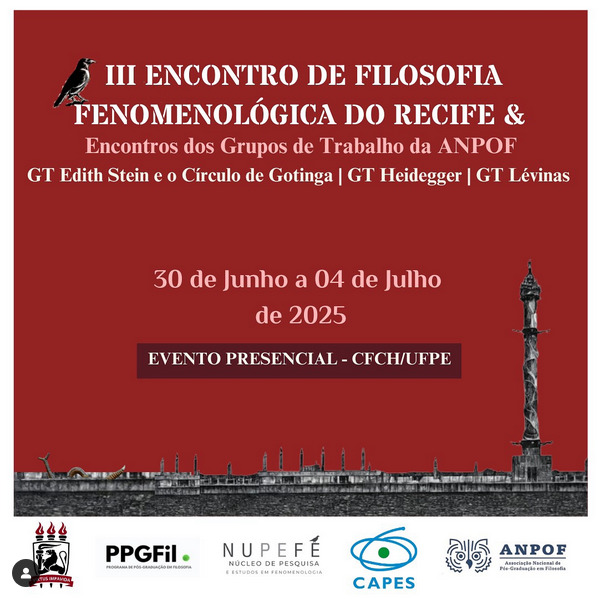III Encontro de Filosofia Fenomenológica do Recife