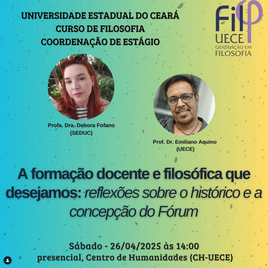 A formação docente e filosófica que desejamos: reflexões sobre o histórico e a concepçãod o Fórum