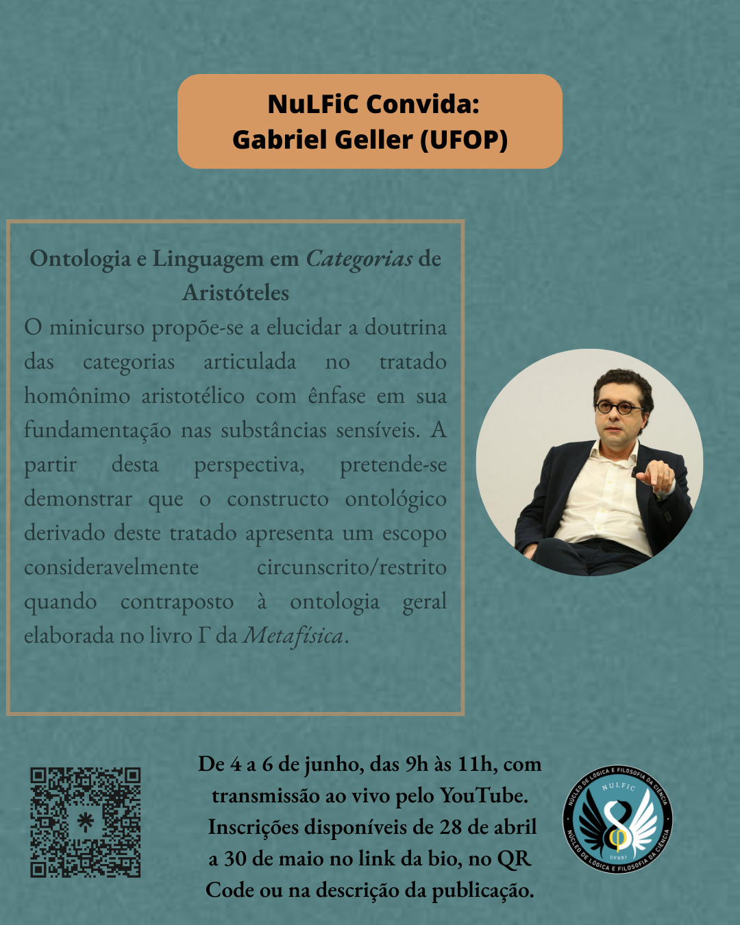 Ontologia e Linguagem em Categorias de Aristóteles - Prof. Gabriel Geller (UFOP) - NULFIC Convida 2025
