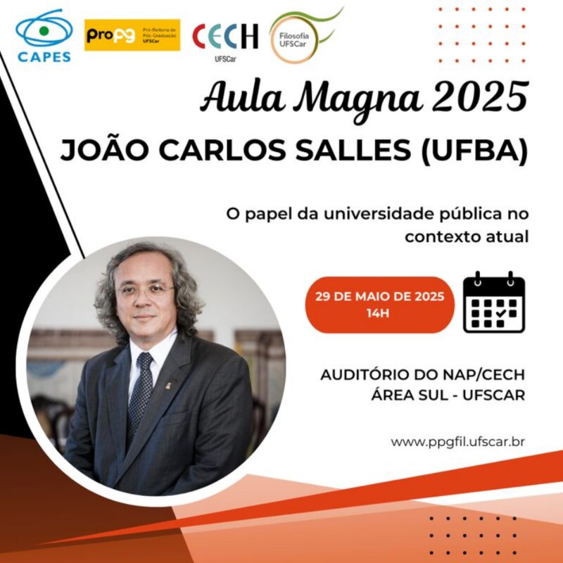 Aula magna com João Carlos Salles (UFBA)