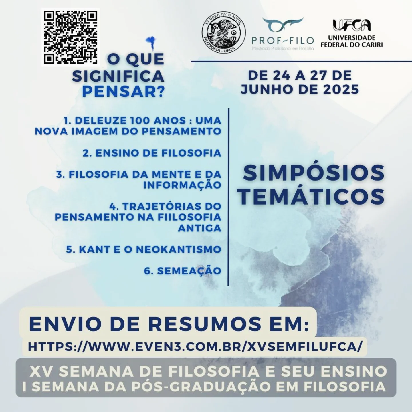 XV Semana de Filosofia e seu Ensino