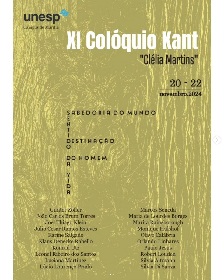 XI Colóquio Kant - "Clélia Martins"