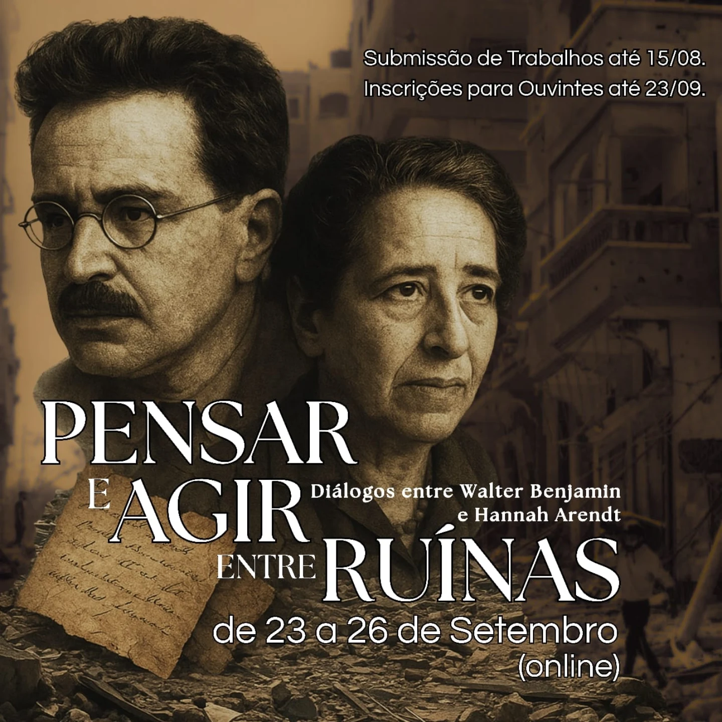 Pensar e agir entre ruínas: Diálogos entre Walter Benjamin e Hannah Arendt