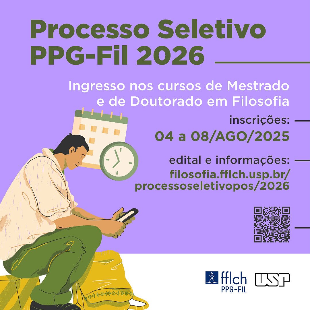 Processo Seletivo PPG-Fil 2026 - FFLCH - USP
