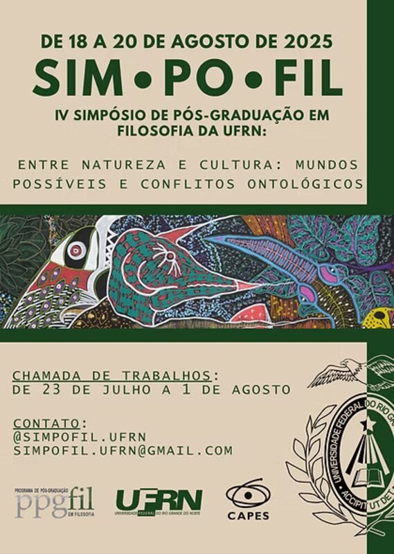 IV Simpósio de Pós-graduação em Filosofia da UFRN - SIMPOFIL
