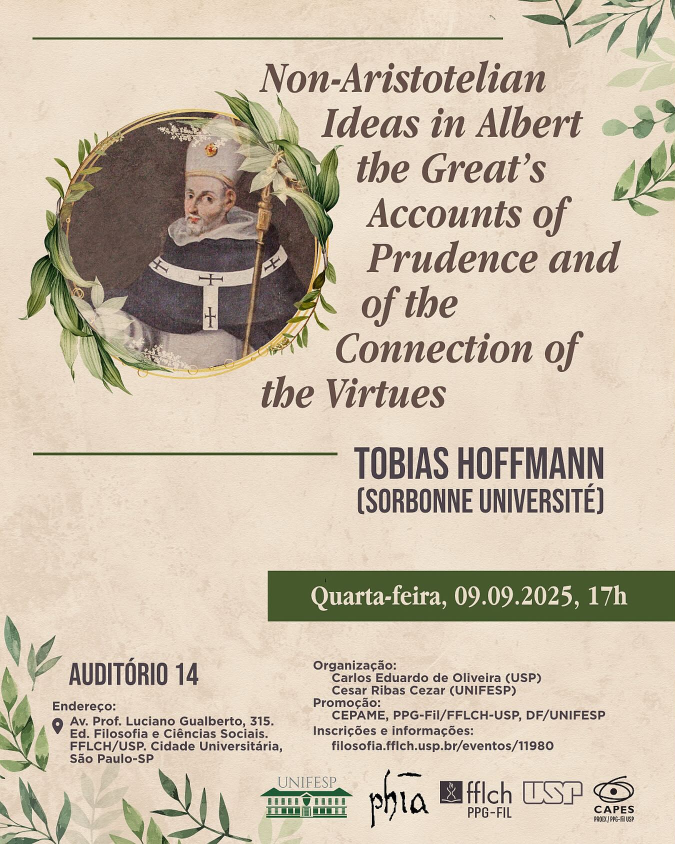 Non-Aristotelian Ideas in Albert the Great’s Accounts of Prudence and of the Connection of the Virtues