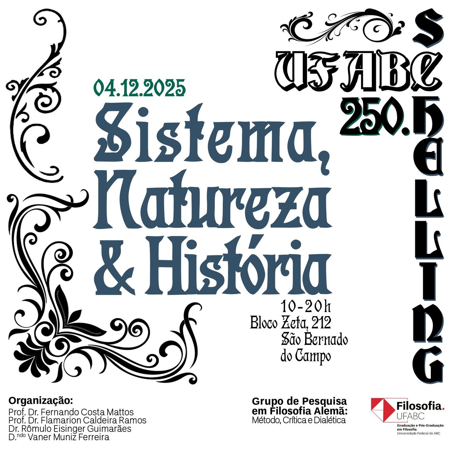 Colóquio 250. Schelling: Sistema, Natureza e História